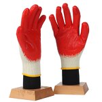 Safety Gloves Manufacturer - Wholesale Budget-friendly 10 Gauge Knitted Polycotton Latex Coated Flat Palm Economic