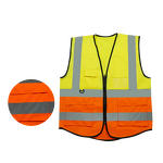 Reflective Vest Manufacturer - Sanitation Worker Safety Breathable Construction Clothing Railway Fluorescent