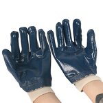 Work Gloves Manufacturer - FURUNDA FRDNO0902 Nitrile Coated 3/4 Fully Coated Oil Acid Alkali Resistant Safety Cuff 23cm