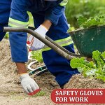 Work Gloves Manufacturer - 10 Gauge Red Rubber Wrinkles Flat Hanging Latex Soft for Handling Site