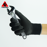 Work Safety Gloves Manufacturer - Factory Custom Logo Grey White Nylon Polyester PU Polyurethane Coated with Palm Coating