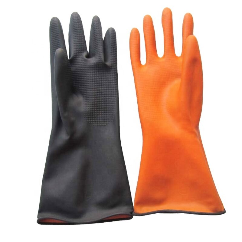 Rubber Work Gloves Manufacturer - Cheap Black Industrial Waterproof Household for Sell