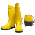 Rubber Rain Boots Manufacturer - Black Perforation-proof Woodland Construction Waterproof