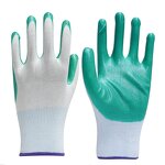 Work Gloves Manufacturer - FURUNDA FFRDN1008 13 Gauge Nitrile Coated Polyester Smooth Palm Oil/Acid/Alkali Resistant
