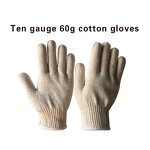 Work Gloves Manufacturer - Custom Reusable Cotton Knitted Breathable & Lightweight FURUNDA FRDC0808 24CM for Labor Safety