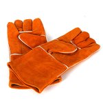 Welding Gloves Manufacturer - Red/Green/Blue/Yellow/Dark Blue Cotton Lined Kevlar Thread Cow Split Leather Heat-Resistant