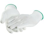 Work Gloves Manufacturer - Factory Direct PU Coated Palm Lightweight Flexible Abrasion Resistant Elastic Cuff