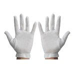 Inspection Gloves Manufacturer - 100% Cotton XL Size Polyester and Leather for General Purpose and Touch Screen