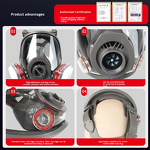 Gas Mask Manufacturer - Reusable HEPA Filter Full-Screen Silicone & Organic Vapour Cartridge