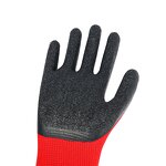 Safety Gloves Manufacturer - Polyester Lined Latex Wrinkle Coating Soft Breathable Non Slip for Men