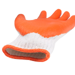 Safety Gloves Manufacturer - Wholesale Budget-friendly 10 Gauge Knitted Polycotton Latex Coated Flat Palm Economic