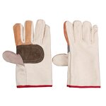 Work Gloves Manufacturer - 4 Leather Palm Canvas Fully Lined Thickened Wear-resistant