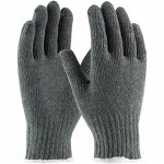 Work Gloves Manufacturer - Factory Price 7/10 Gauge Cotton Knit Gray Elastic Cuffs 23cm for Everyday General-purpose