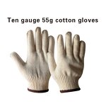 Work Gloves Manufacturer - Custom Reusable Cotton Knitted Breathable & Lightweight FURUNDA FRDC0808 24CM for Labor Safety