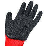 Work Gloves Manufacturer - Wholesale 13g Red Cheap Latex Wrinkle-textured Comfortable Breathable for Home & Industrial