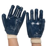 Work Gloves Manufacturer - FURUNDA FRDNO0902 Nitrile Coated 3/4 Fully Coated Oil Acid Alkali Resistant Safety Cuff 23cm