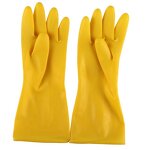 Household Gloves Manufacturer - Extra Long Latex Diamond Palm Gauntlet Cuff Waterproof Oil-resistant for Dishwashing