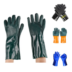 Safety Work Gloves Manufacturer - Long Sleeve Pvc Chemical Resistant Protective