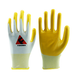 Work Gloves Manufacturer - FURUNDA 13 Gauge Polyester/Nitrile Palm Coated Oil/Acid/Alkali Resistant Elastic Cuff