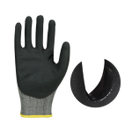 Cut Resistant Gloves Manufacturer - Level 5 HPPE Sandy Nitrile Palm Coating for Enhanced Grip General Purpose