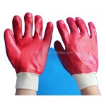 Work Gloves Manufacturer - PVC Fully Coated Tear-Resistant Oil/Acid/Alkali Resistant Single Dip 26cm Interlock Lined