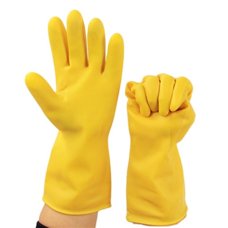 Industrial Gloves Manufacturer - Sunflower Black Waterproof Rubber Top Quality Dish Washing Household Full Sleeve Long