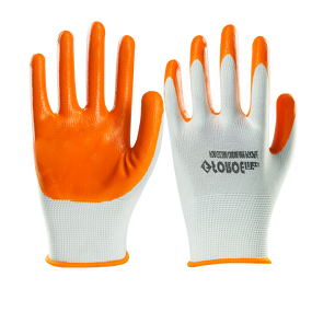 Working Gloves Manufacturer - 13 Gauge Polyester Nitrile Coated Smooth Finish Labor Protective Industrial