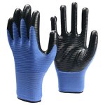 Work Gloves Manufacturer - FURUNDA FFRDN1024 Nitrile Coated U3 Polyester Oil/Acid/Alkali Resistant 13 Gauge