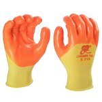 Work Gloves Manufacturer - Orange Nylon Coated Full PVC Waterproof for Construction