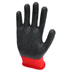 Safety Gloves Manufacturer - Polyester Lined Latex Wrinkle Coating Soft Breathable Non Slip for Men