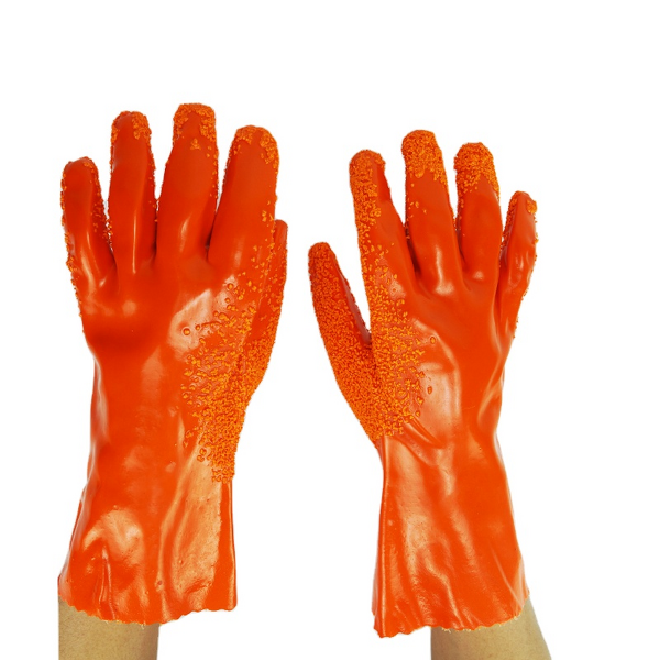 Work Gloves Manufacturer - Fully Coated PVC Gauntlet Liquid Proof