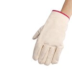 Work Gloves Manufacturer - Men's XL Anti-Slip Twill Canvas Palm Leather Nitrile Rubber Heat Resistant