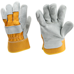 Leather Work Gloves Manufacturer - CE EN388 Approved for Industrial Work Garden Construction Mechanics