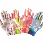 Gardening Gloves Manufacturer - Nitrile-Coated Floral Waterproof Puncture-Resistant Nitrile Rubber Palm Elastic Knitted