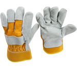 Protective Gloves Manufacturer - Full-palm Cowhide Welded Safety Cuff Abrasion Resistant for Heavy Industry High-temperature