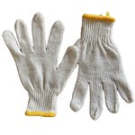 Work Gloves Manufacturer - Factory Price Cotton 7/10 Gauge Elastic Knitted Cuff 24CM Bulk 70% Cotton Blend for General