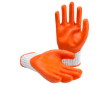 Safety Gloves Manufacturer - Wholesale Budget-friendly 10 Gauge Knitted Polycotton Latex Coated Flat Palm Economic