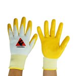 Work Gloves Manufacturer - FURUNDA 13 Gauge Polyester/Nitrile Palm Coated Oil/Acid/Alkali Resistant Elastic Cuff