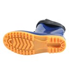 Rain Boots Manufacturer - Blue PVC Waterproof Drawstring Closure Puncture-resistant for Work Construction Site