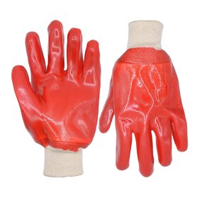 Work Gloves Manufacturer - FURUNDA PVC Fully Coated Single Dipped Interlock Lined Oil/Acid Resistant Knitted Wrist