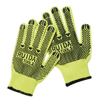 Work Gloves Manufacturer - Factory Direct Supply Multi-Color PVC Double Dots Non-Slip for Construction & Gardening
