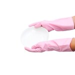 Household Gloves Manufacturer - Latex Pink for Dishwashing 30cm Durable Anti-Slip Waterproof & Oil Resistant