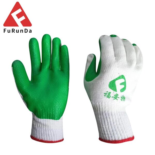 Work Gloves Manufacturer - 10-Gauge Rubber Latex Palm Coated Silicone-Free Powder-Free 25cm EN388 Certified