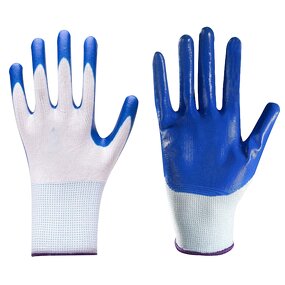 Work Gloves Manufacturer - Factory Direct 13 Gauge Polyester Nitrile Coated Waterproof Oil-Resistant 24CM