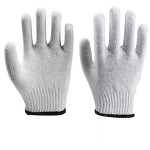 Work Gloves Manufacturer - Factory Price Cotton Knitted Textured 7/10 Gauge 70%Cotton Blend Elastic Cuff for General Use