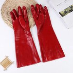 Work Gloves Manufacturer - Long Sleeve PVC Rubber Fully Coated Chemical Resistance Anti-Slip Abrasion Resistant