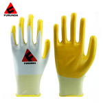 Work Gloves Manufacturer - FURUNDA 13 Gauge Polyester/Nitrile Palm Coated Oil/Acid/Alkali Resistant Elastic Cuff