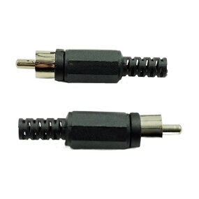 RCA Connector - Manufacturer - Audio Video AV Solder Black Plastic Handle