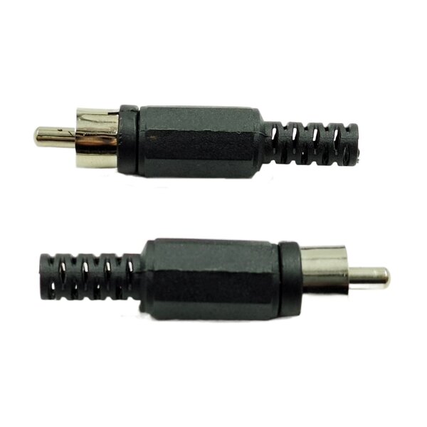 RCA Connector - Manufacturer - Audio Video AV Solder Black Plastic Handle