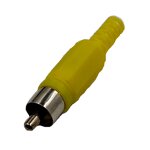 RCA Connector - Manufacturer - Audio Video AV Solder Yellow Plastic Handle